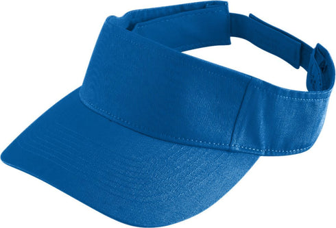 Augusta Sportswear Sport Twill Visor (6225), Color 'Royal'