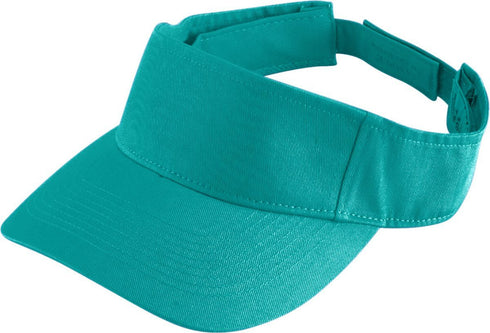 Augusta Sportswear Sport Twill Visor (6225), Color 'Teal'