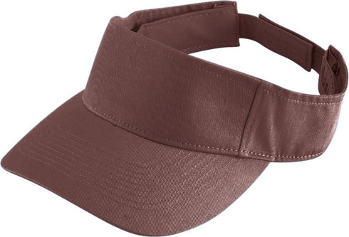 Augusta Sportswear Sport Twill Visor (6225), Color 'Brown'