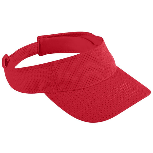 Augusta Sportswear Athletic Mesh Visor (6227), Color 'Red'