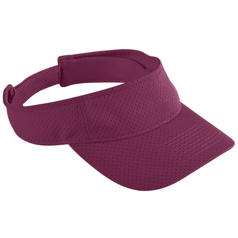 Augusta Sportswear Athletic Mesh Visor (6227), Color 'Maroon'