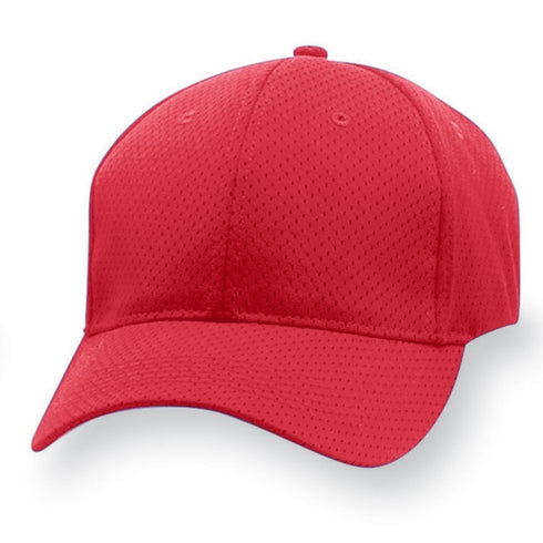 Augusta Sportswear Youth Sport Flex Athletic Mesh Cap (6233), Color 'Red'