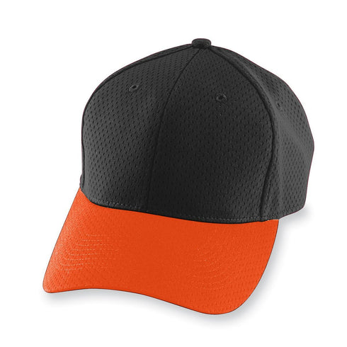 Augusta Sportswear Athletic Mesh Cap (6235), Color 'Black/Orange'
