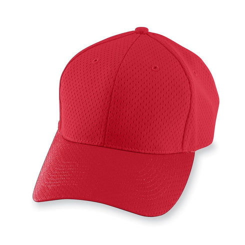 Augusta Sportswear Youth Athletic Mesh Cap (6236), Color 'Red'