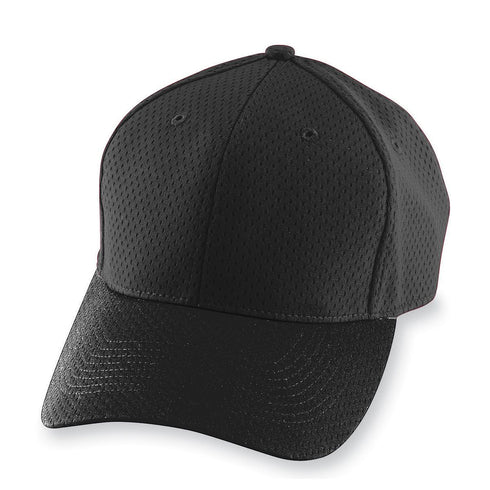 Augusta Sportswear Youth Athletic Mesh Cap (6236), Color 'Black'