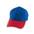 Augusta Sportswear Youth Athletic Mesh Cap (6236), Color 'Royal/Red'