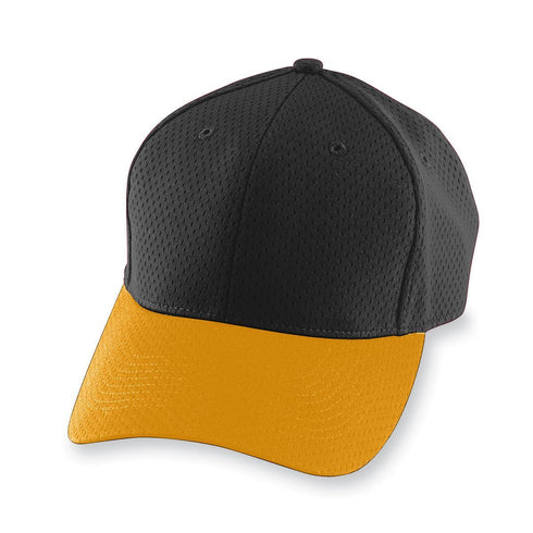 Augusta Sportswear Youth Athletic Mesh Cap (6236), Color 'Black/Gold'