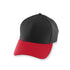 Augusta Sportswear Youth Athletic Mesh Cap (6236), Color 'Black/Red'