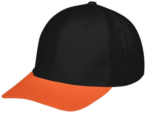 Augusta Sportswear Rally Cotton Twill Cap (6251), Color 'Black/Orange'