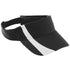 Augusta Sportswear Adjustable Wicking Mesh Two-Color Visor (6260), Color 'Black/White'
