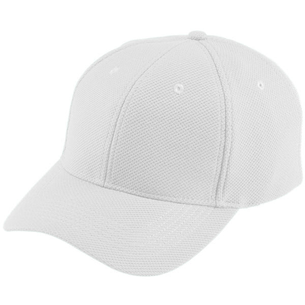 Augusta Sportswear Youth Adjustable Wicking Mesh Cap (6266), Color 'White'