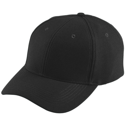 Augusta Sportswear Youth Adjustable Wicking Mesh Cap (6266), Color 'Black'