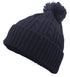 Pacific Headwear Cable Knit Pom-Pom Beanie (643K), Color 'Navy'