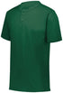 Augusta Sportswear Youth 2-Button Baseball Jersey (644-C), Color 'Dark Green'