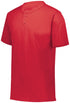 Augusta Sportswear Youth 2-Button Baseball Jersey (644-C), Color 'Red'