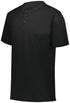Augusta Sportswear Youth 2-Button Baseball Jersey (644-C), Color 'Black'