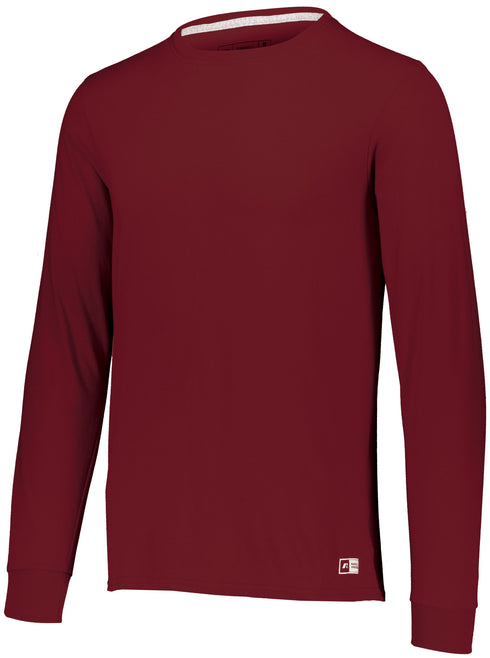 Russell Athletic Essential Long Sleeve Tee (64LTTM), Color 'Cardinal'