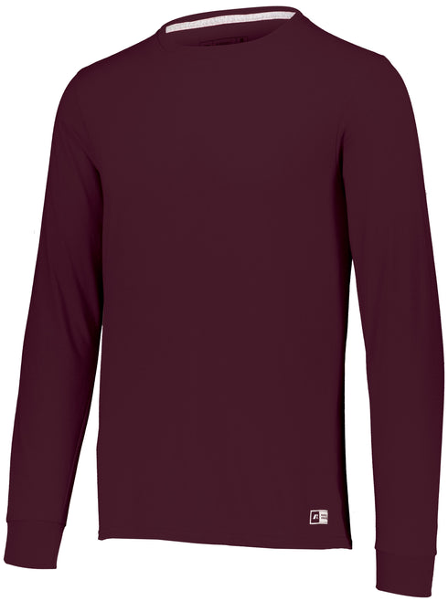 Russell Athletic Essential Long Sleeve Tee (64LTTM), Color 'Maroon'