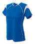 A4 Womens Color Blocked Pullover Top (NW3260), Color 'Royal/White'