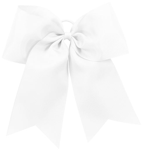 Augusta Sportswear Cheer Hair Bow (6701), Color 'White'
