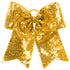 Augusta Sportswear Sequin Cheer Hair Bow (6702), Color 'Gold'