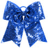 Augusta Sportswear Sequin Cheer Hair Bow (6702), Color 'Royal'