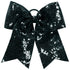 Augusta Sportswear Sequin Cheer Hair Bow (6702), Color 'Black'