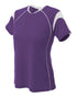 A4 Womens Color Blocked Pullover Top (NW3260), Color 'Purple/White'