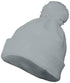 Augusta Sportswear Pom Beanie (6816), Color 'Grey Heather'