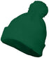 Augusta Sportswear Pom Beanie (6816), Color 'Dark Green'