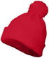 Augusta Sportswear Pom Beanie (6816), Color 'Red'