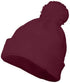 Augusta Sportswear Pom Beanie (6816), Color 'Maroon'