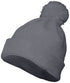 Augusta Sportswear Pom Beanie (6816), Color 'Graphite'