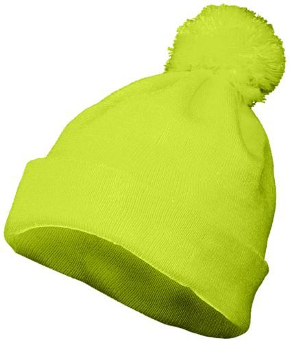 Augusta Sportswear Pom Beanie (6816), Color 'Lime'