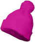 Augusta Sportswear Pom Beanie (6816), Color 'Power Pink'