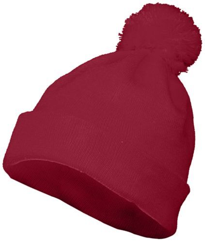 Augusta Sportswear Pom Beanie (6816), Color 'Cardinal'
