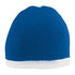 Augusta Sportswear Two-Tone Knit Beanie (6820), Color 'Royal/White'