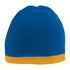 Augusta Sportswear Two-Tone Knit Beanie (6820), Color 'Royal/Gold'