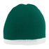 Augusta Sportswear Two-Tone Knit Beanie (6820), Color 'Dark Green/White'