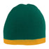Augusta Sportswear Two-Tone Knit Beanie (6820), Color 'Dark Green/Gold'