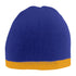 Augusta Sportswear Two-Tone Knit Beanie (6820), Color 'Purple/Gold'