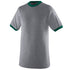 Augusta Sportswear Ringer T-Shirt (710), Color 'Athletic HeatherDark Green'