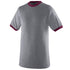 Augusta Sportswear Ringer T-Shirt (710), Color 'Athletic HeatherMaroon'