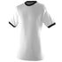 Augusta Sportswear Ringer T-Shirt (710), Color 'White/Black'