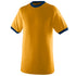 Augusta Sportswear Ringer T-Shirt (710), Color 'GoldNavy'