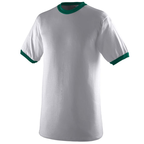Augusta Sportswear Youth-Ringer T-Shirt (711), Color 'Athletic HeatherDark Green'