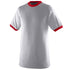 Augusta Sportswear Youth-Ringer T-Shirt (711), Color 'Athletic Heather/Red'