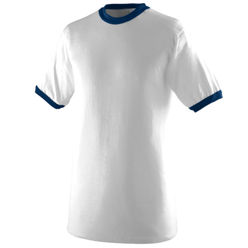 Augusta Sportswear Youth-Ringer T-Shirt (711), Color 'White/Navy'