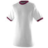 Augusta Sportswear Youth-Ringer T-Shirt (711), Color 'White/Maroon'