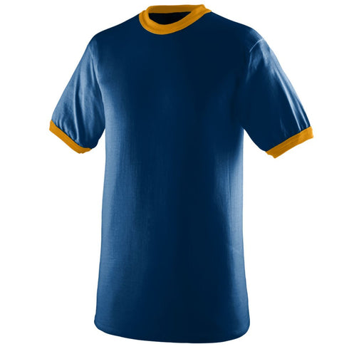 Augusta Sportswear Youth-Ringer T-Shirt (711), Color 'Navy/Gold'